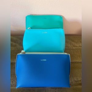 Trio of La Mer Cosmetic Bags